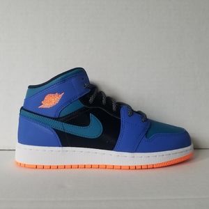 Nike Air Jordan 1 Mid GS Racer Blue 7Y Women's 8.5
